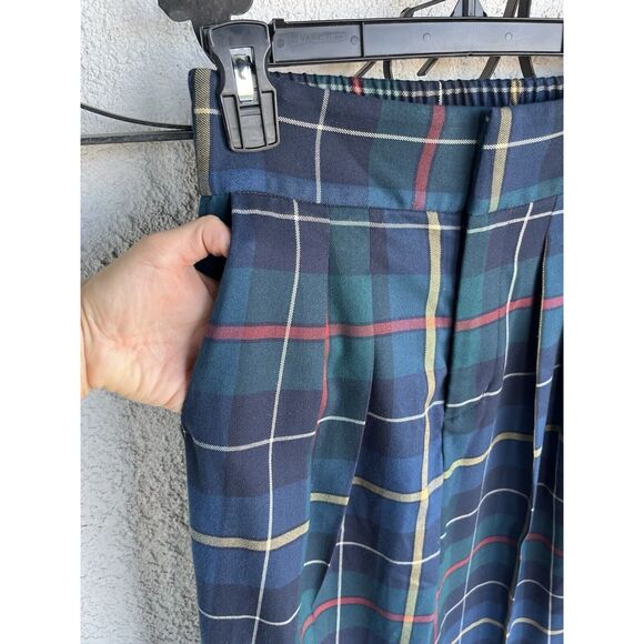 Urban Outfitters Paige Pleated Cropped Straight Leg Trouser- Small- Multicolored - Picture 5 of 10